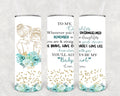 To My Daughter 20 oz Skinny Tumbler