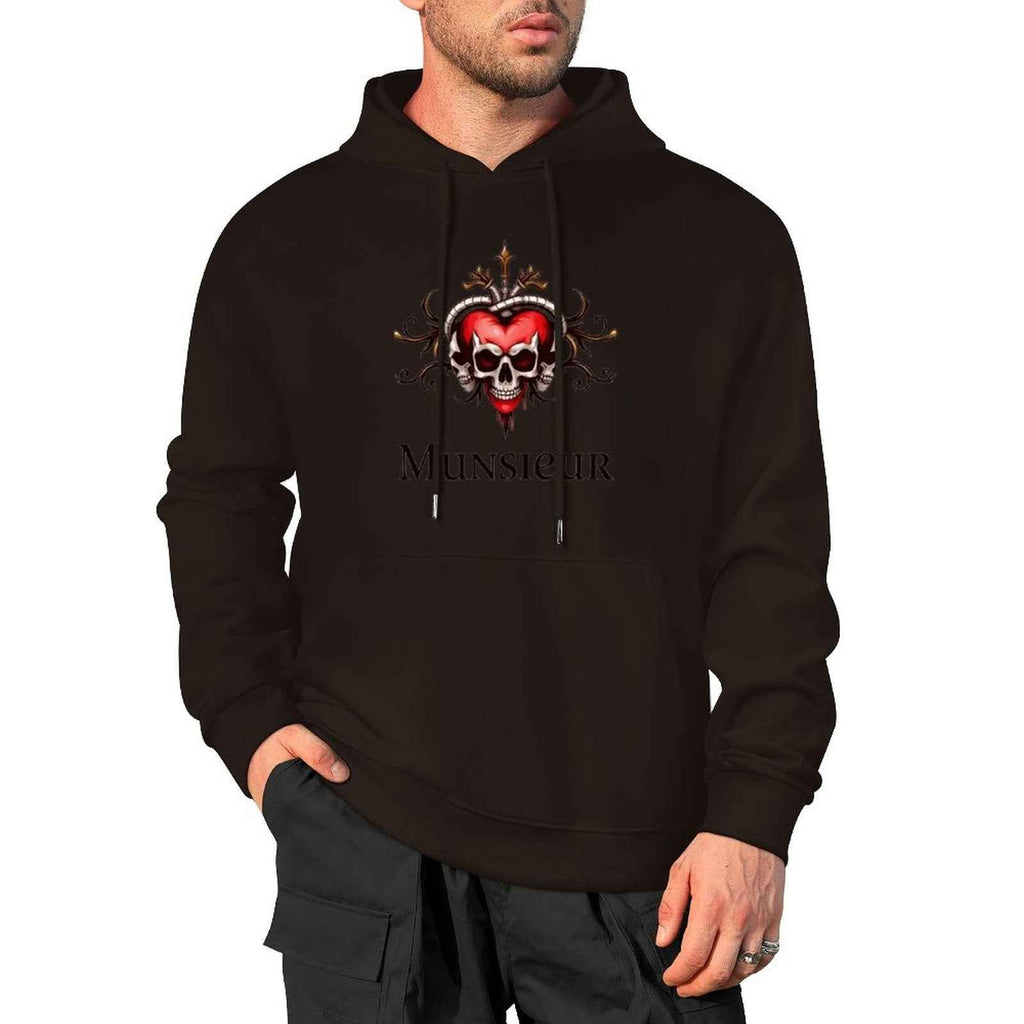 Deadly Love Hoodie | Heart Skull Gothic Streetwear | MUNSIEUR
