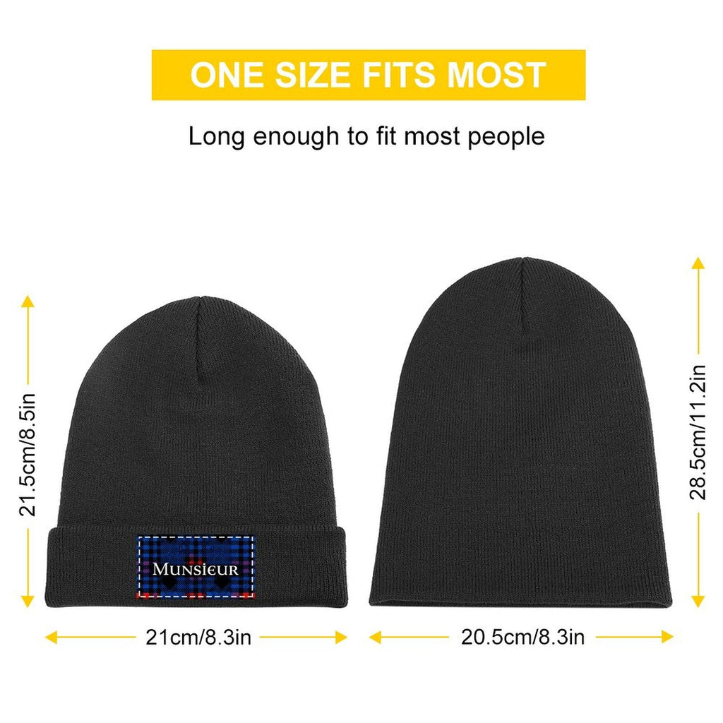 Munsieur Beanie Custom Knit Hat for Cold Weather