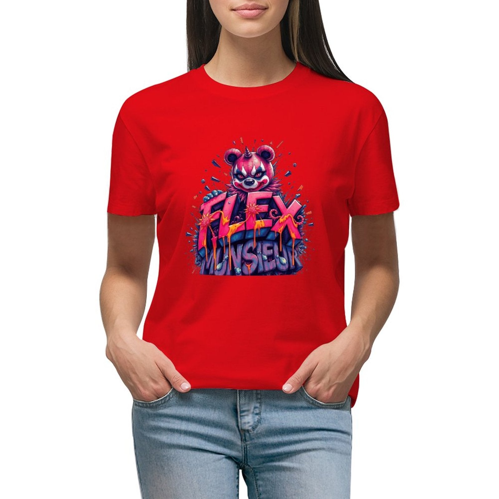 Women's Munsieur T-shirt "Flex" Streetwear for Her