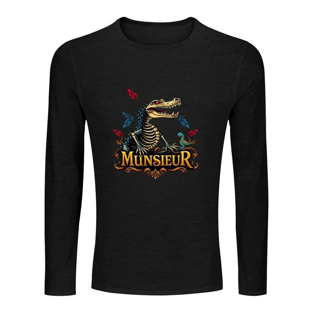 Munsieur Long Sleeve Tee for Men: Relaxed Fit with a Modern Edge