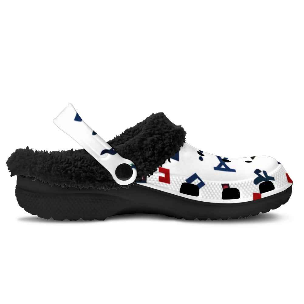 MUNSIEUR Fuzzy Crocs Slippers