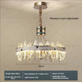 Luxury clear & green villa crystal chandelier for living room