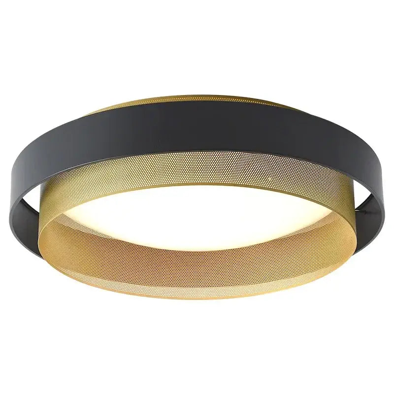 Modern black & gold led ceiling lamp for home office