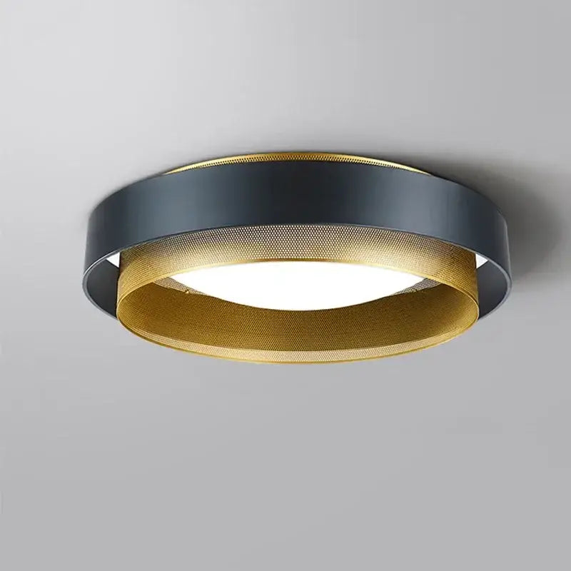 Modern black & gold led ceiling lamp for home office