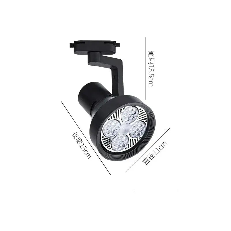 Modern black & white 35w led ceiling spot light retail display fixture