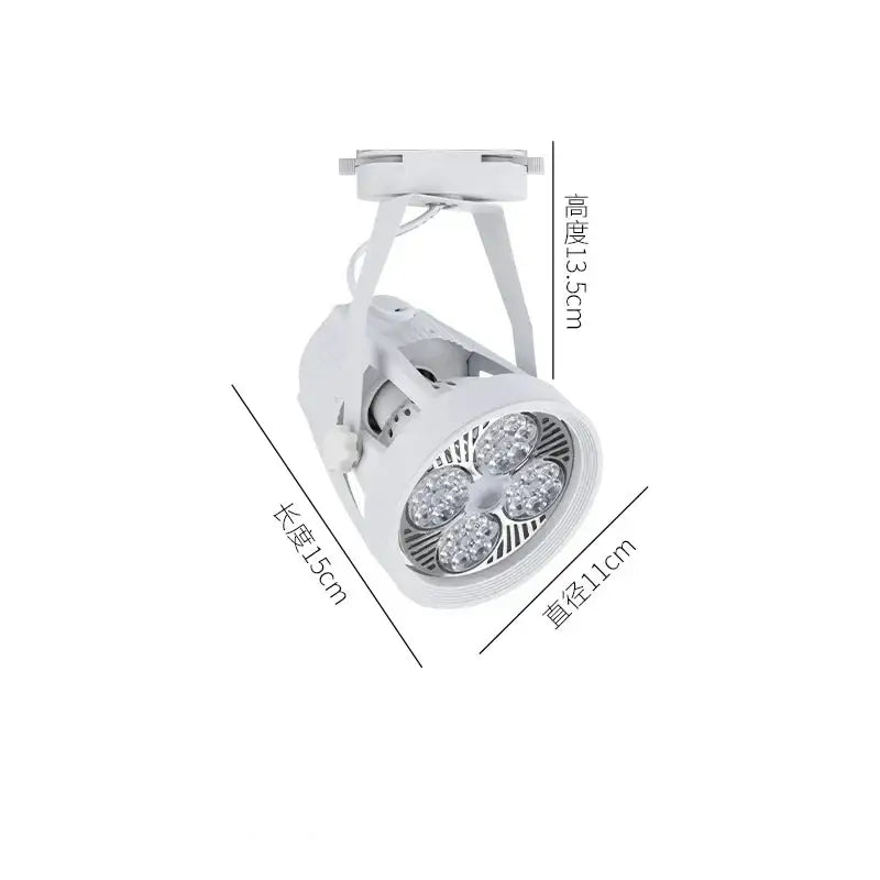 Modern black & white 35w led ceiling spot light retail display fixture