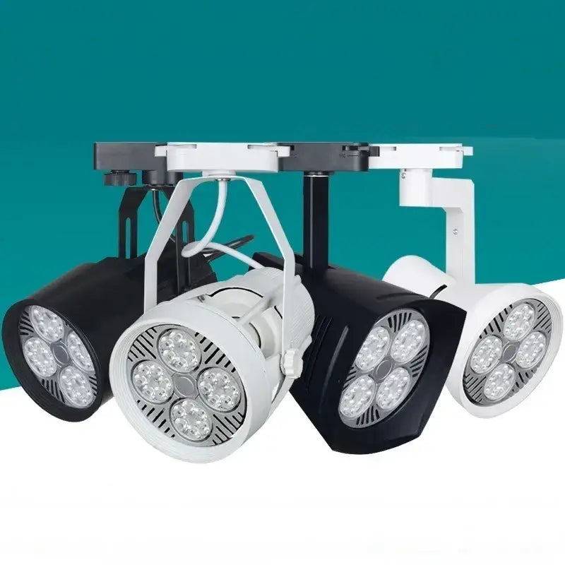 Modern black & white 35w led ceiling spot light retail display fixture
