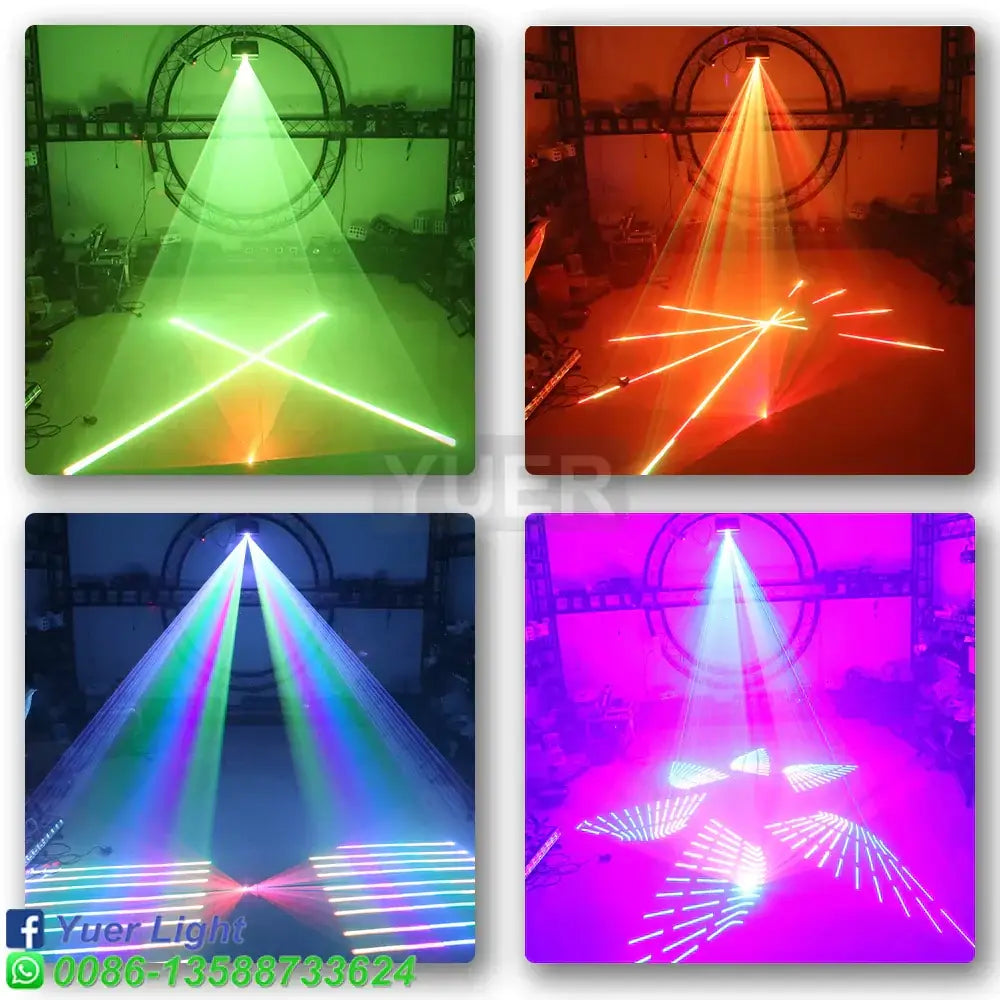 Decorbites 3d cartoon laser light projector silver & black party room