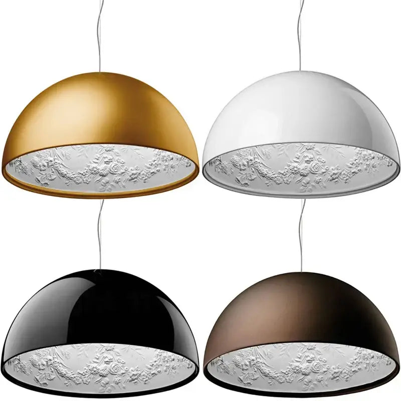 Modern black sky garden resin chandelier dining room pendant light