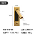 Modern brass and black led mounted headboard wall light bedroom