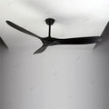 Vintage grey wood ceiling fan – living room remote control fan