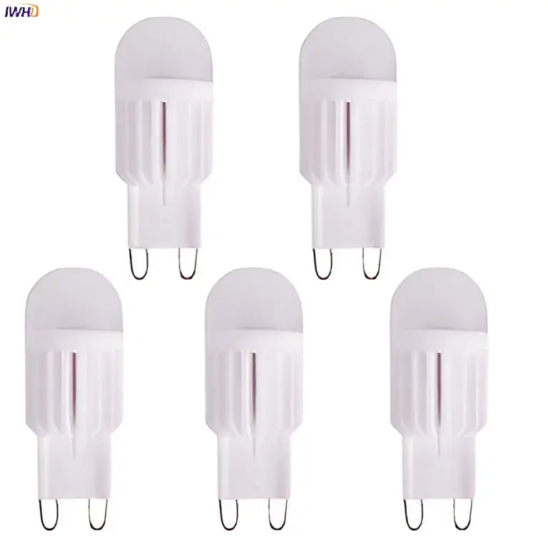 Decorbites 5pcs dimmable led g9 bulb frosted white kitchen light