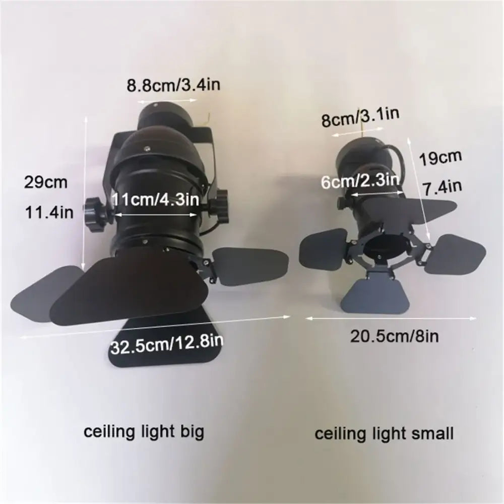 Industrial black & white cob led track light commercial spotlight
