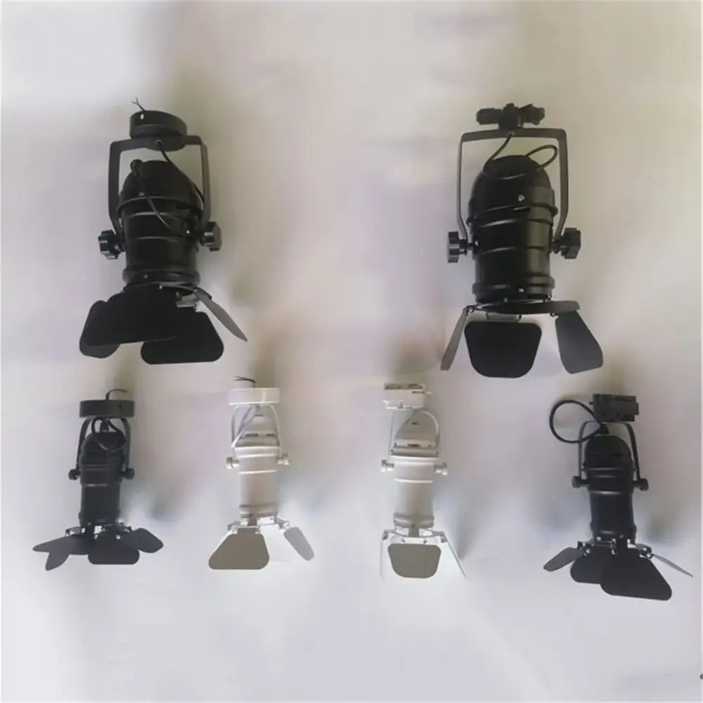 Industrial black & white cob led track light commercial spotlight