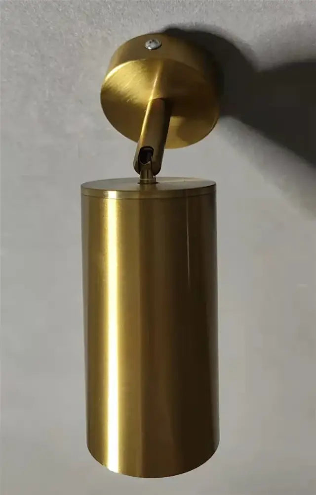 Modern brass cylindrical led ceiling track downlight kitchen light