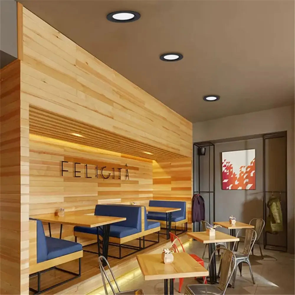 Modern black 5w led downlight living room recessed ceiling light