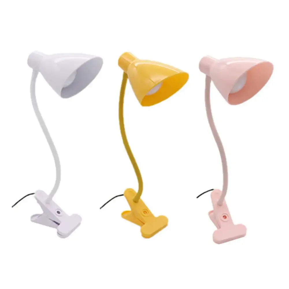 Dimmable white led clip lamp – bedroom flexible night light