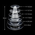 Clear plastic multi tier macaron tower stand dining room cake display
