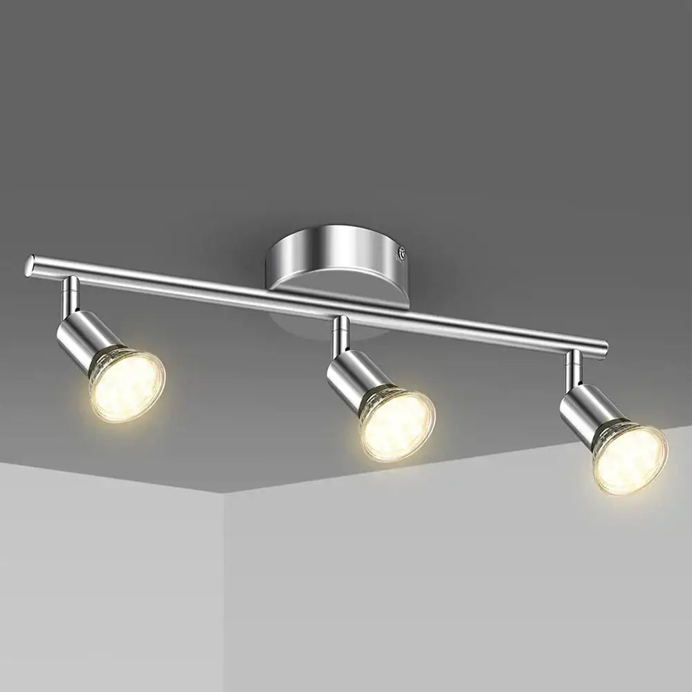 Black metal adjustable angle spot ceiling light for living room