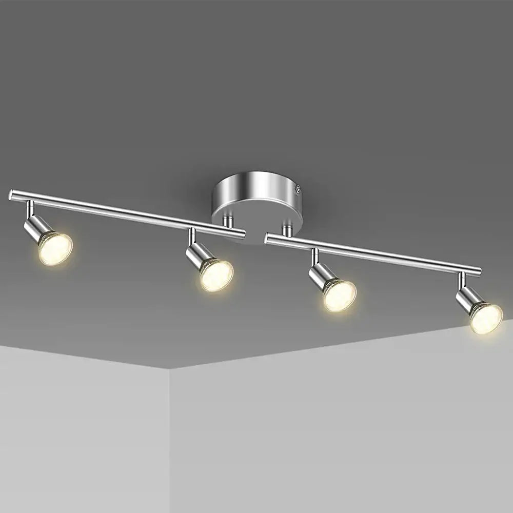 Black metal adjustable angle spot ceiling light for living room