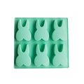 Mint green bunny tooth silicone mold kitchen baking tool