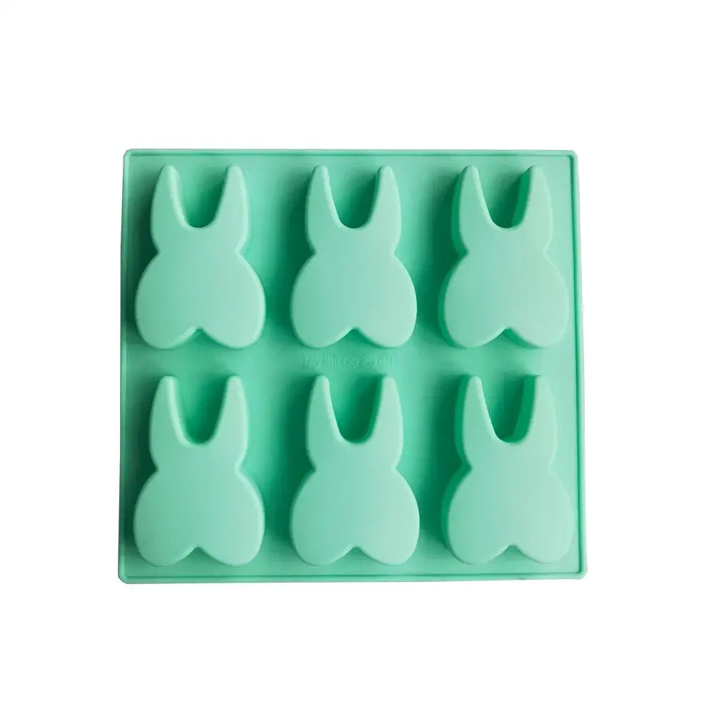 Mint green bunny silicone mold kitchen tooth silicone baking tool