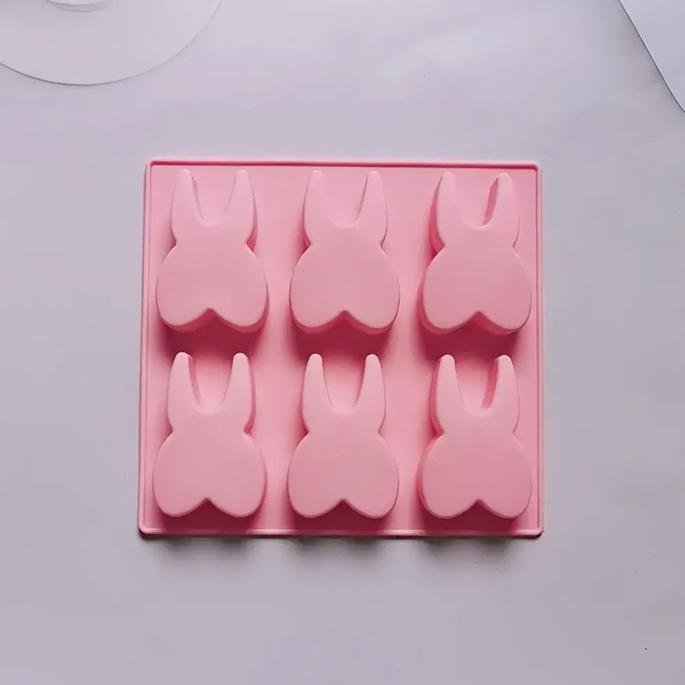 Mint green bunny silicone mold kitchen tooth silicone baking tool