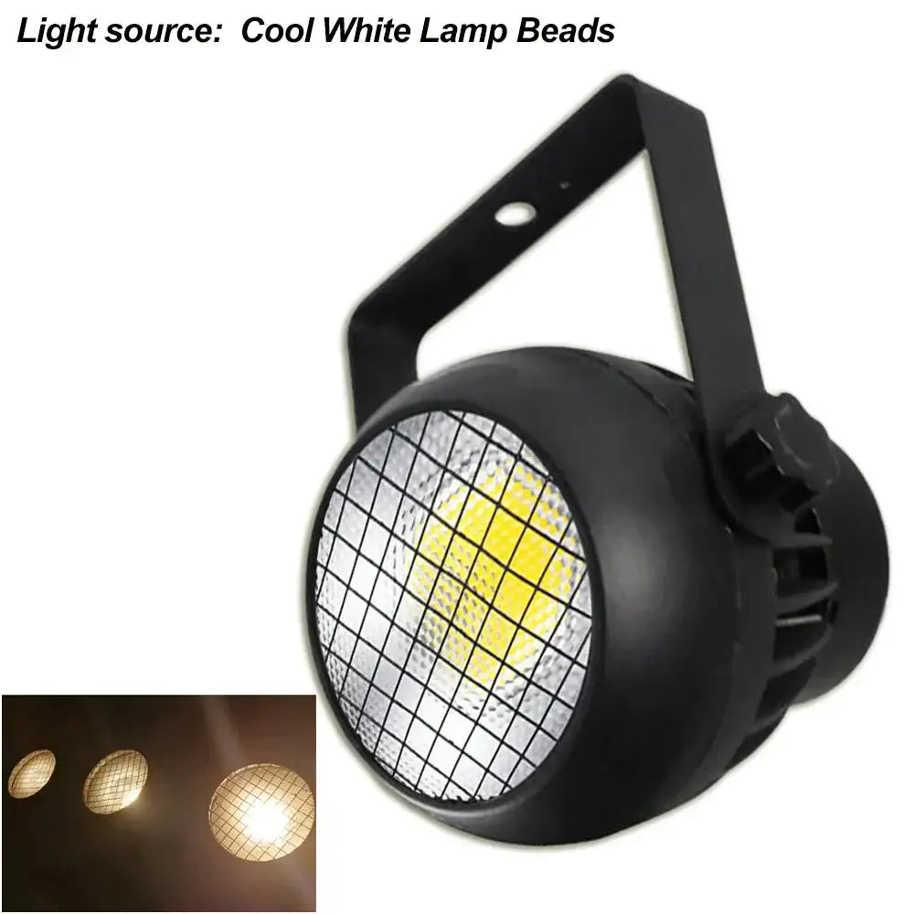 Modern black 60w cob led par light stage spotlight with barn doors