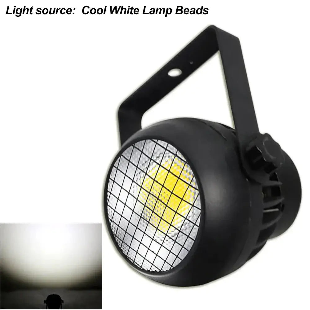 Modern black 60w cob led par light stage spotlight with barn doors