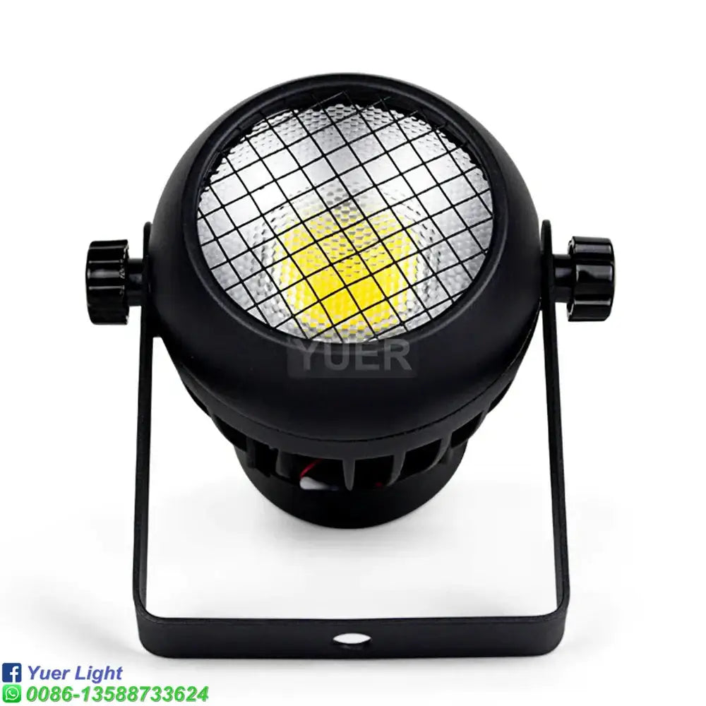 Modern black 60w cob led par light stage spotlight with barn doors
