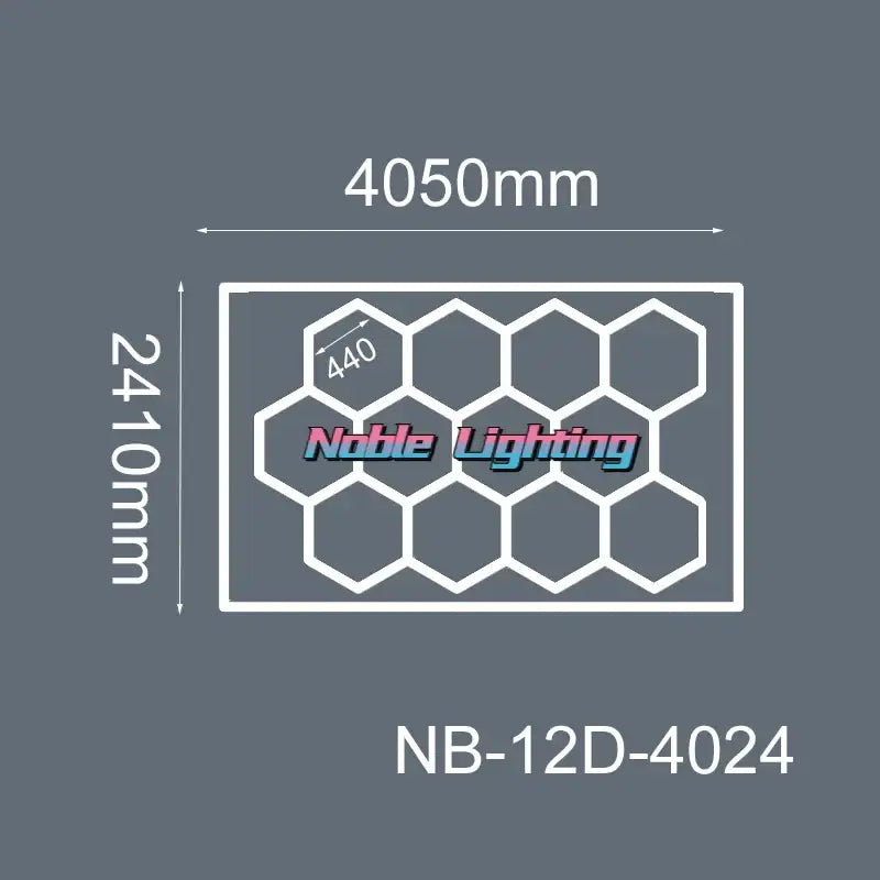 Modern geometric 6500k led hexagrid – workshop ceiling light panel