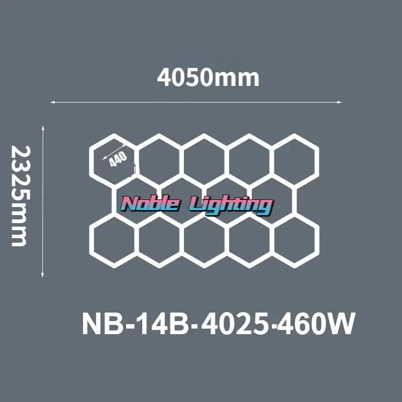 Modern geometric 6500k led hexagrid – workshop ceiling light panel