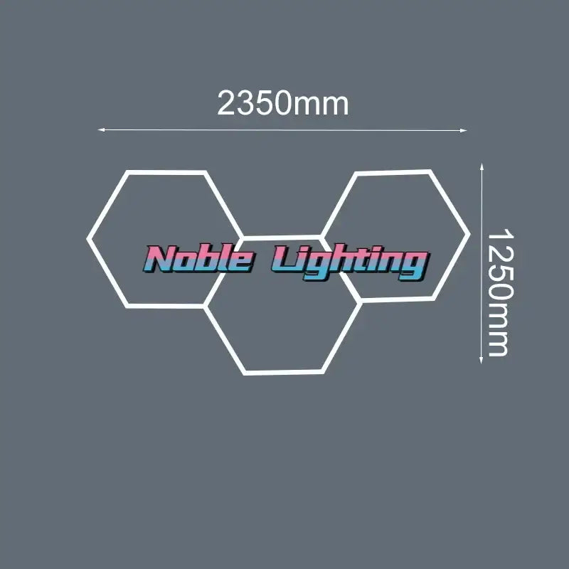 Modern geometric 6500k led hexagrid – workshop ceiling light panel