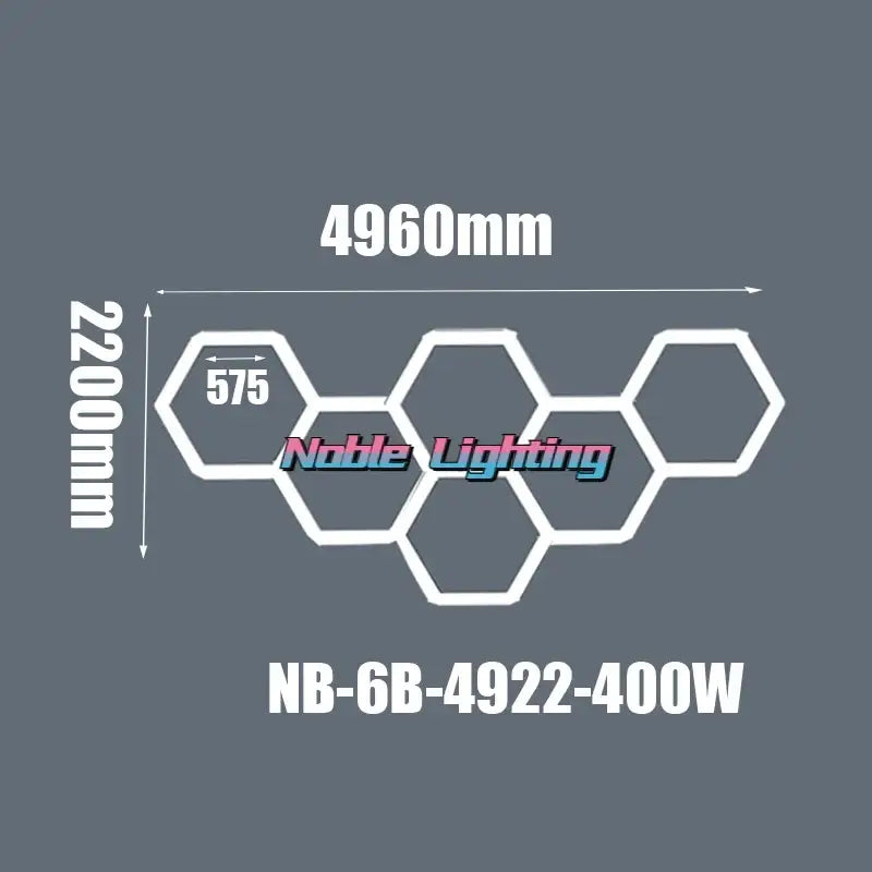 Modern geometric 6500k led hexagrid – workshop ceiling light panel