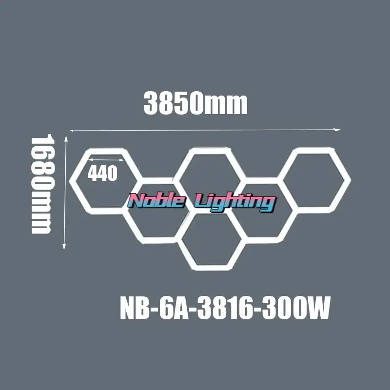 Modern geometric 6500k led hexagrid – workshop ceiling light panel