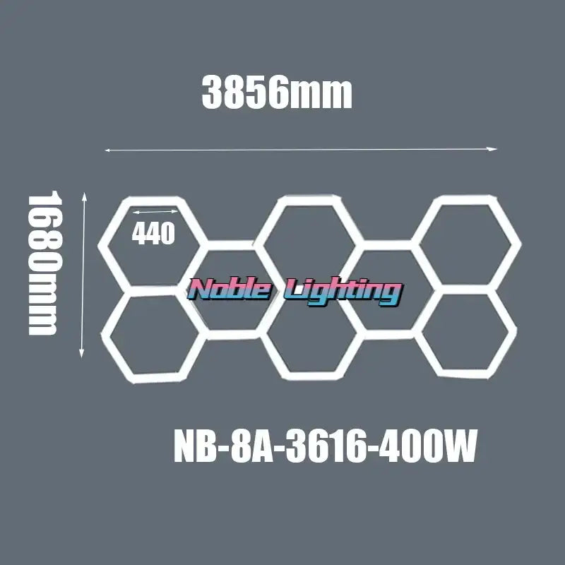 Modern geometric 6500k led hexagrid – workshop ceiling light panel