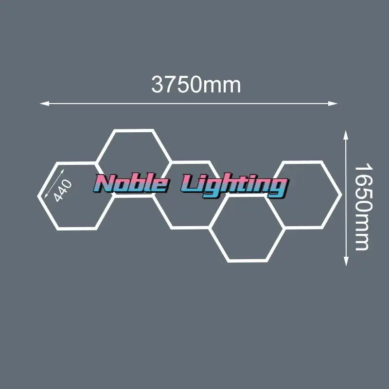 Modern geometric 6500k led hexagrid – workshop ceiling light panel