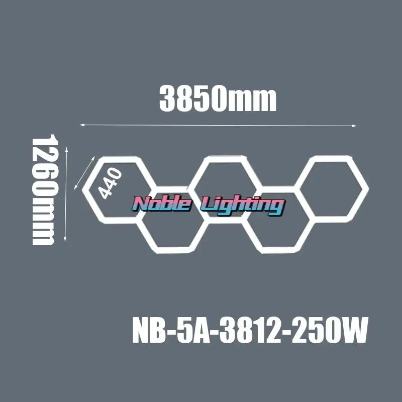 Modern geometric 6500k led hexagrid – workshop ceiling light panel