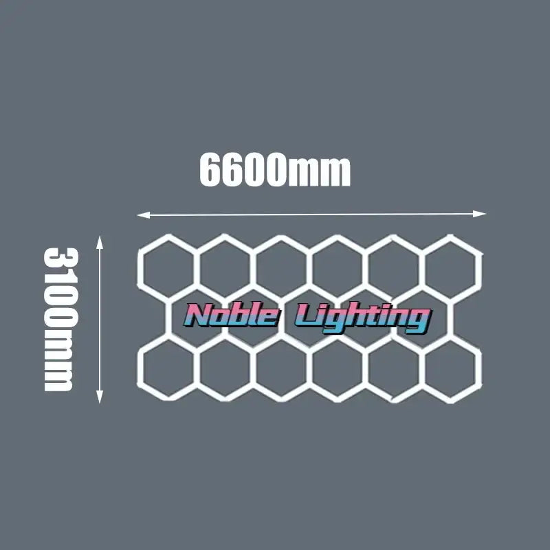 Modern geometric 6500k led hexagrid – workshop ceiling light panel