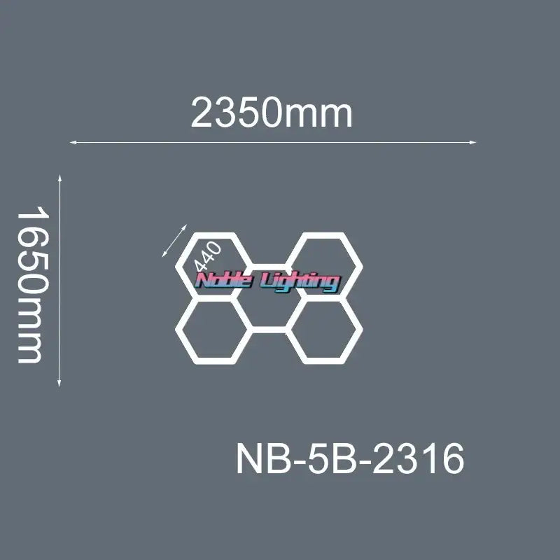 Modern geometric 6500k led hexagrid – workshop ceiling light panel