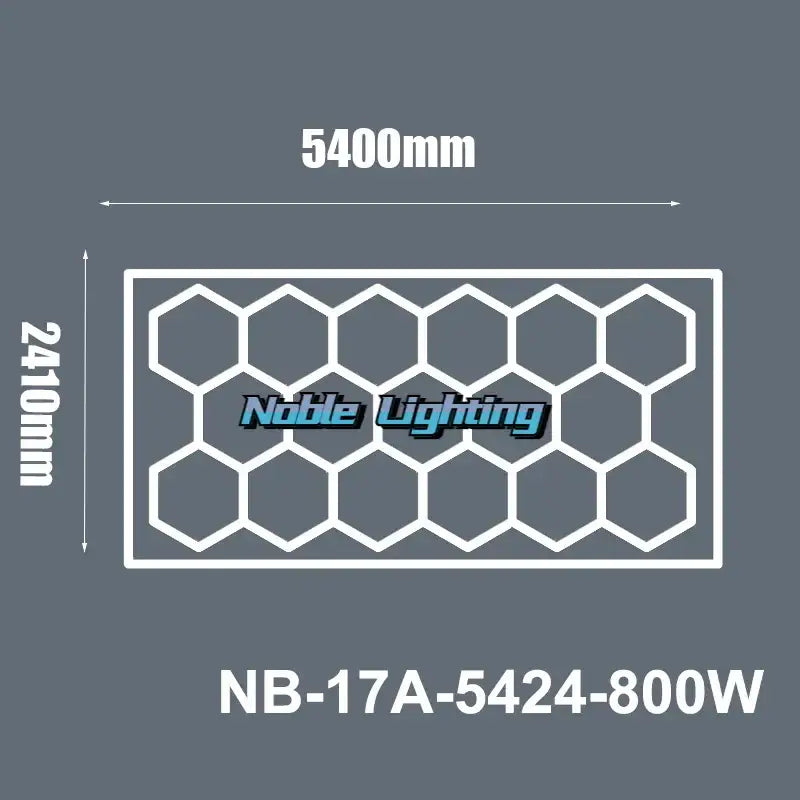 Modern geometric 6500k led hexagrid – workshop ceiling light panel