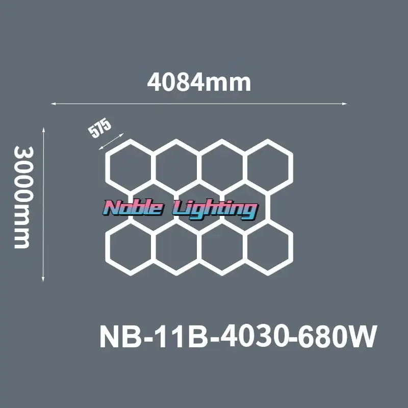 Modern geometric 6500k led hexagrid – workshop ceiling light panel