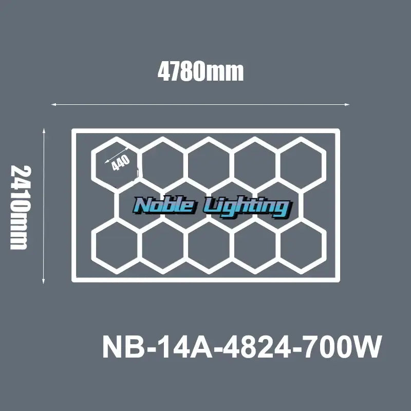 Modern geometric 6500k led hexagrid – workshop ceiling light panel