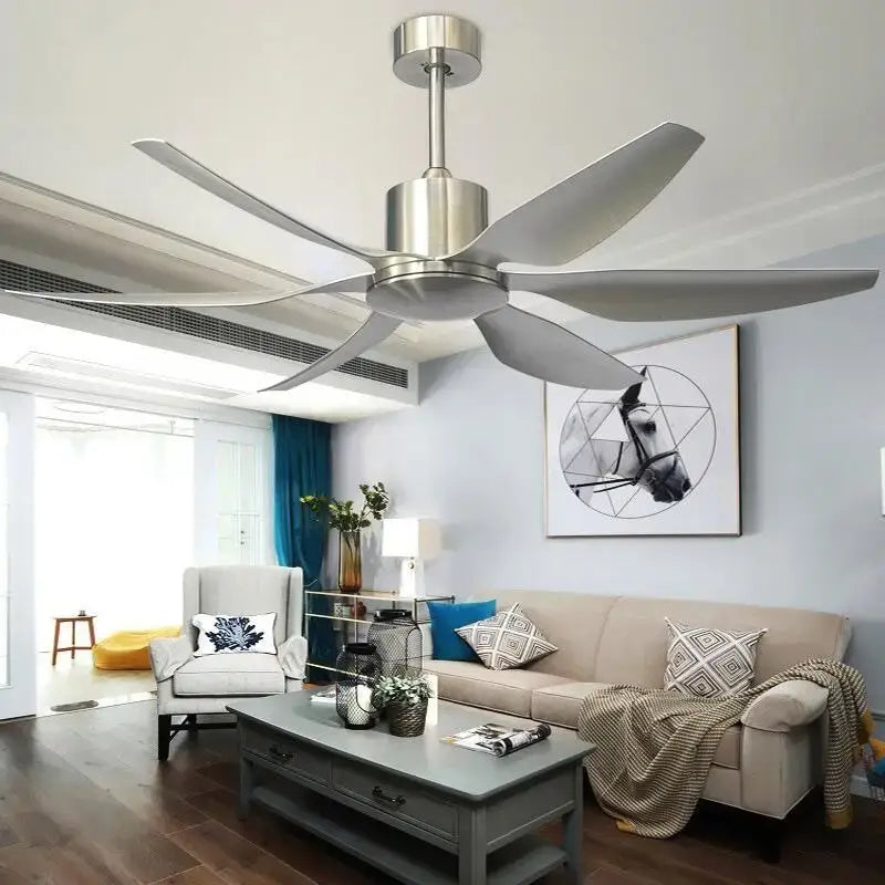 Modern black and dark wood ceiling fan with light and remote bedroom