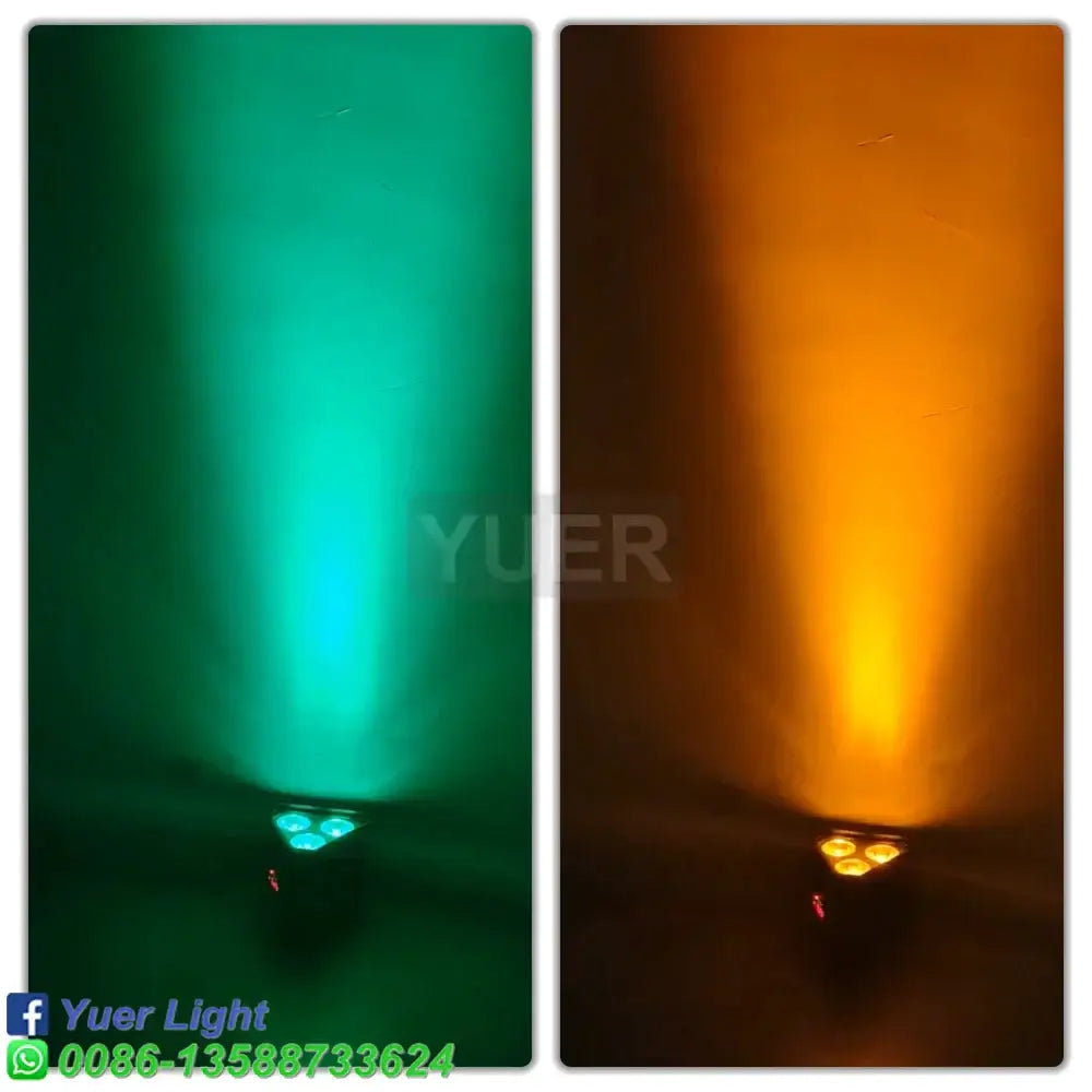 Black triangular 6in1 led par stage light for living room party