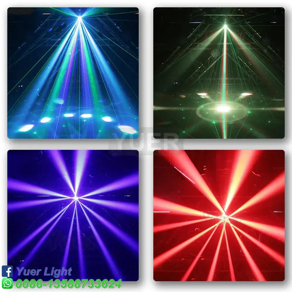 Modern black 6x15w rgbw bee eye moving head light dj stage lighting