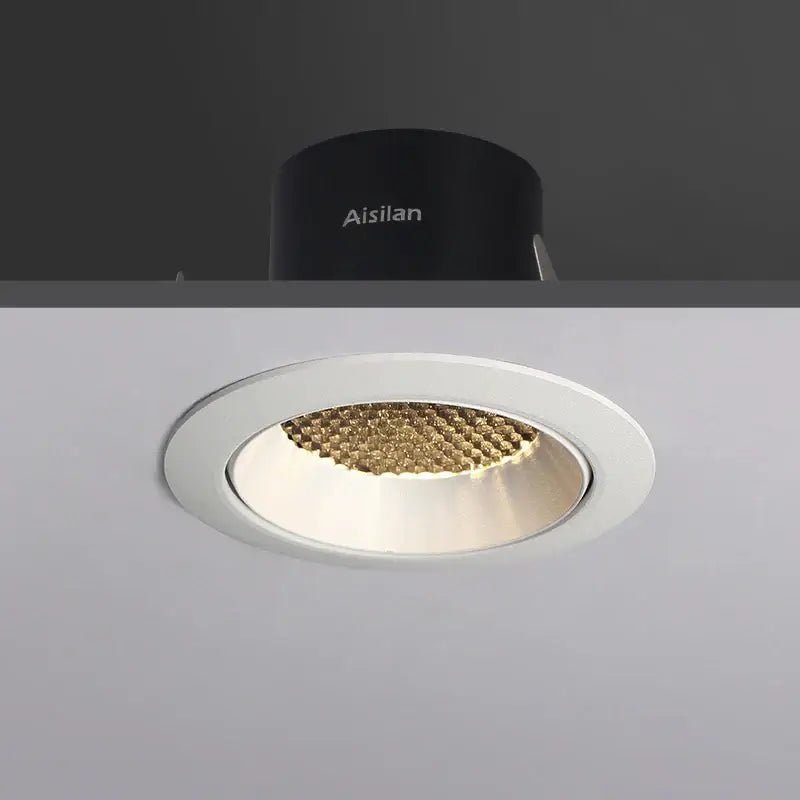 Modern white recessed led downlight ceiling – living room spot