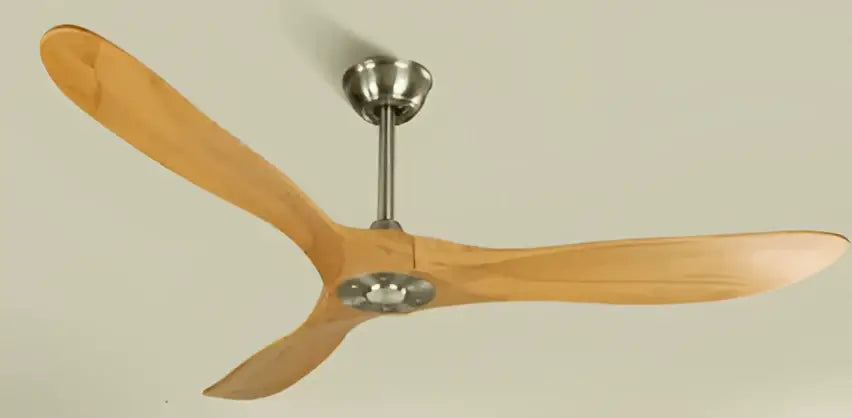 Modern dark wood ceiling fan with remote control living room