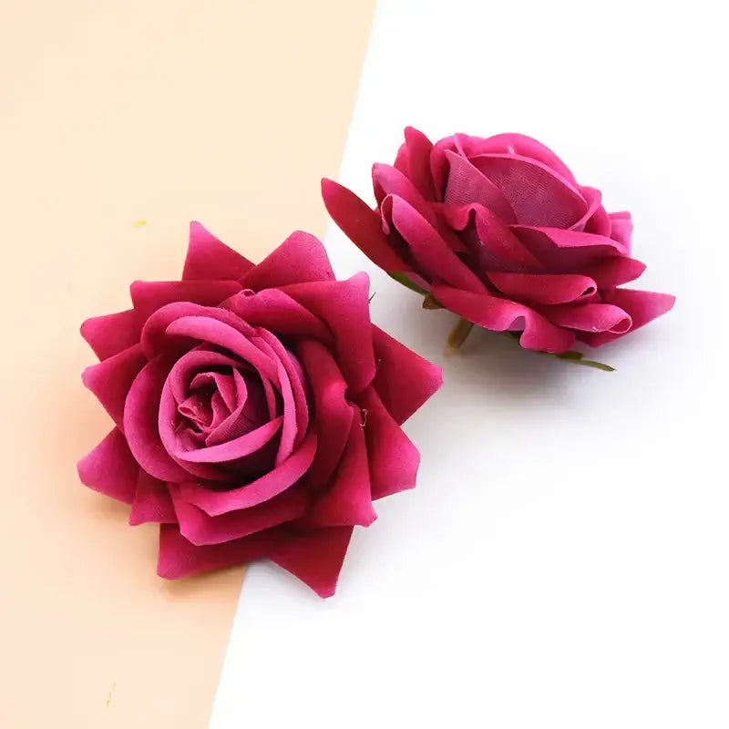 Elegant multi color 7cm rose heads wedding and home decor